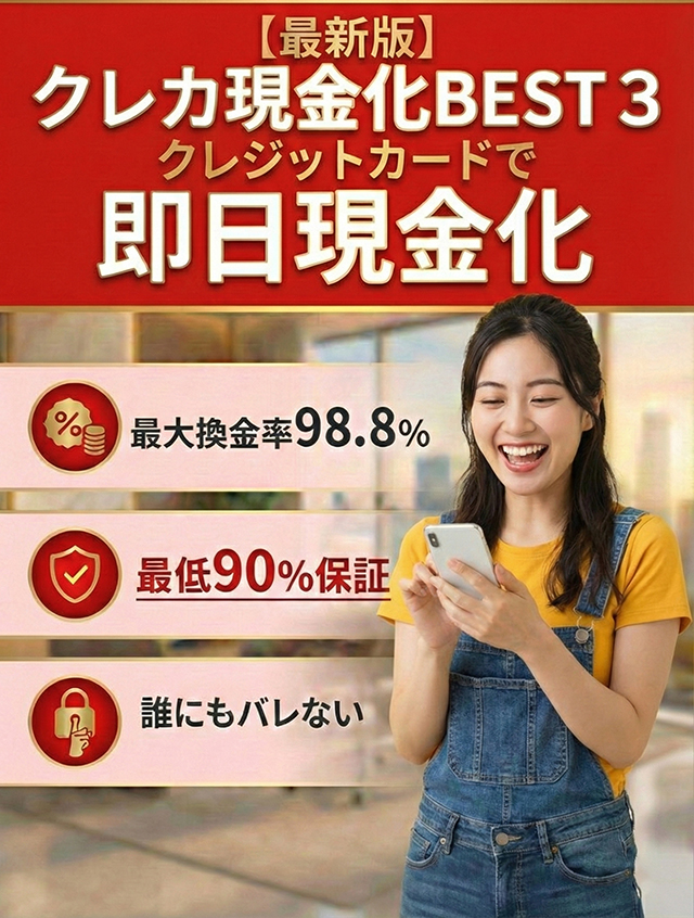 [2025年最新版] クレジットカード現金化 おすすめBEST3